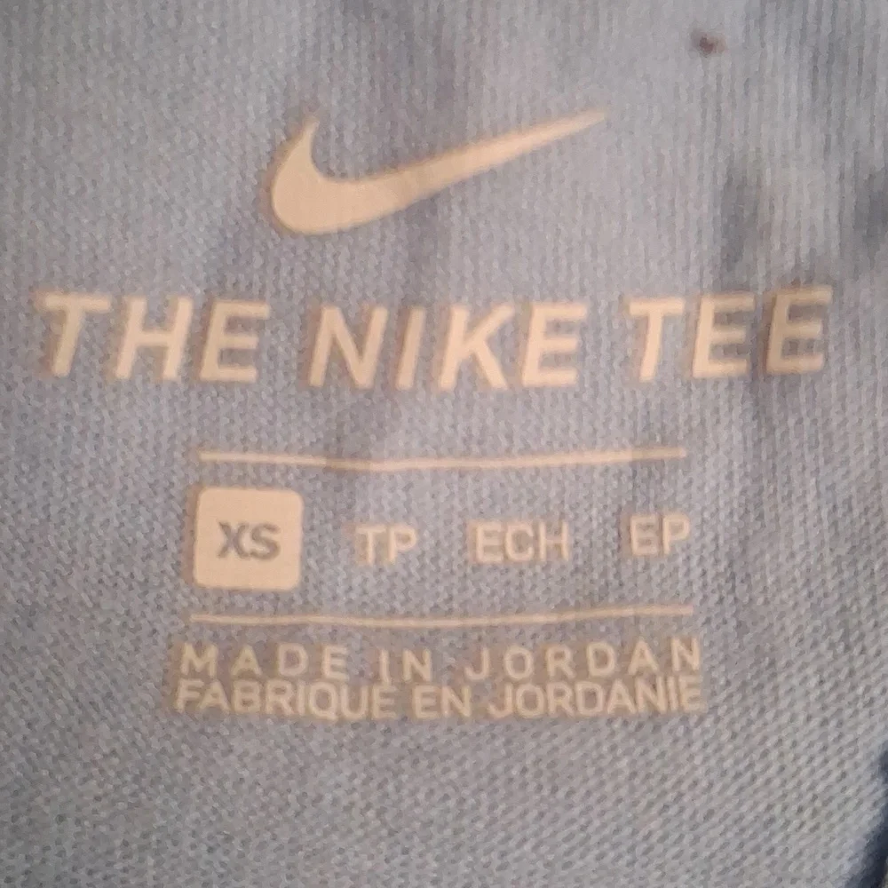 Nike Light Blue Tank Top with Colorful Stripes - Picture 2 of 6